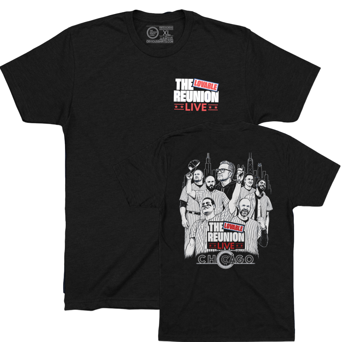 THE LOVABLE REUNION CONCERT TEE (BLACK)