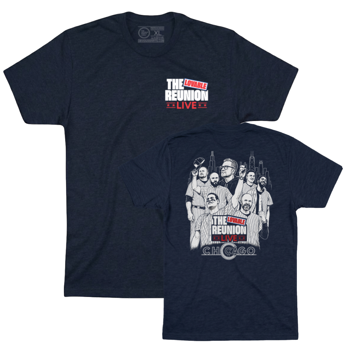 THE LOVABLE REUNION CONCERT TEE (NAVY)