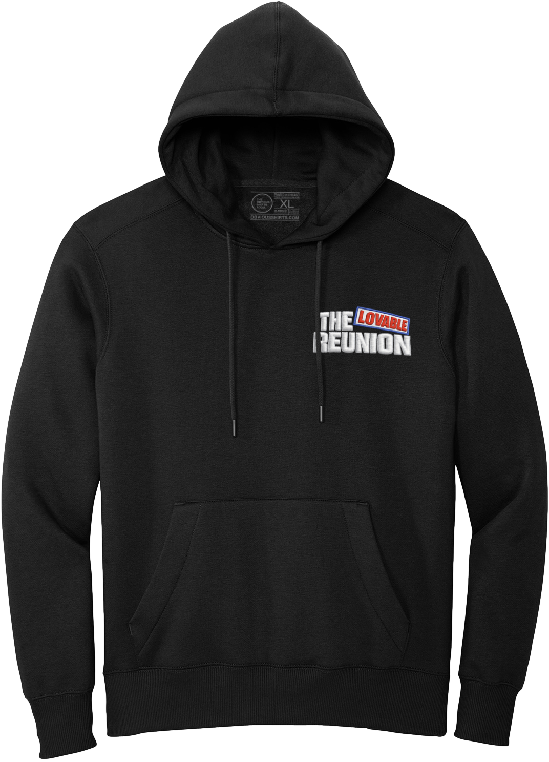 THE LOVABLE REUNION EMBROIDERED POCKET LOGO (HOODIE)