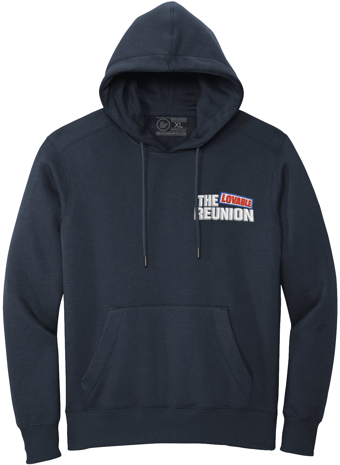 THE LOVABLE REUNION EMBROIDERED POCKET LOGO (HOODIE)